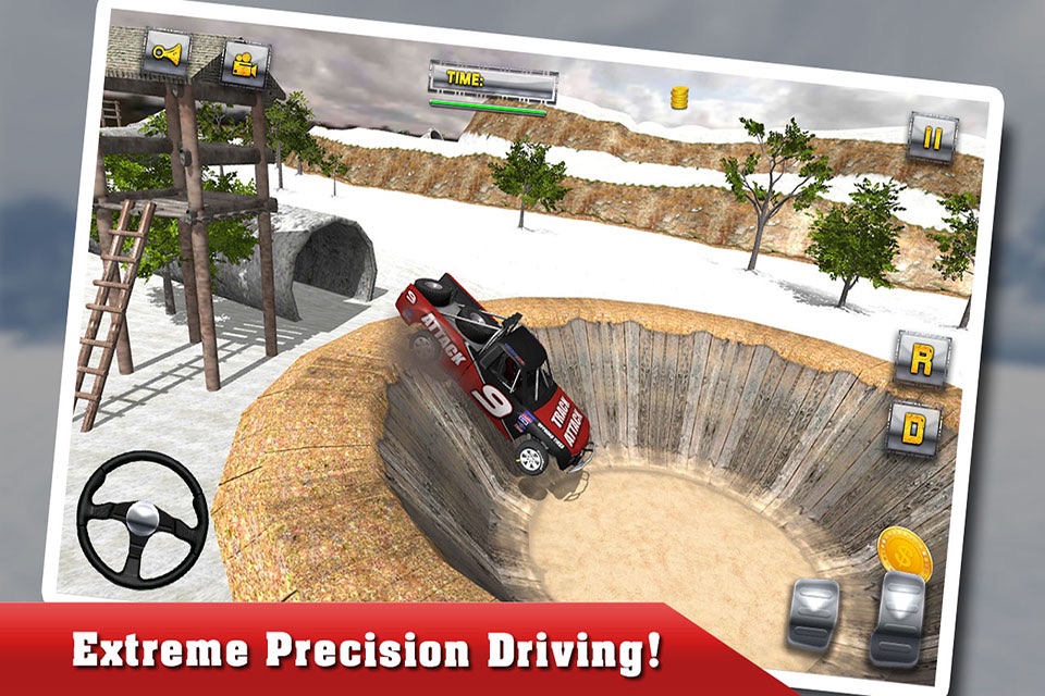Winter 4x4 Offroad Truck Stunt Driving Racing Sim an Extreme Car Driver Game screenshot 4