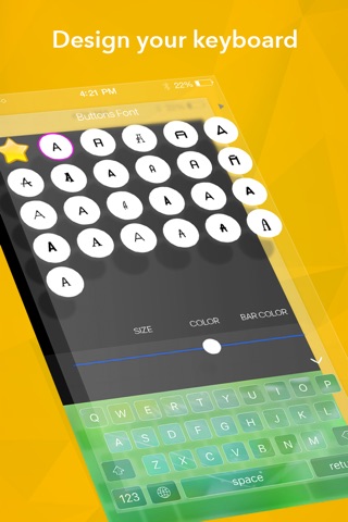 Custom Keys - keyboard with fancy emoji and free cool fonts screenshot 4