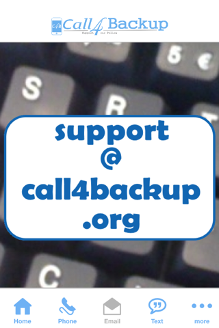 Call4Backup App screenshot 3