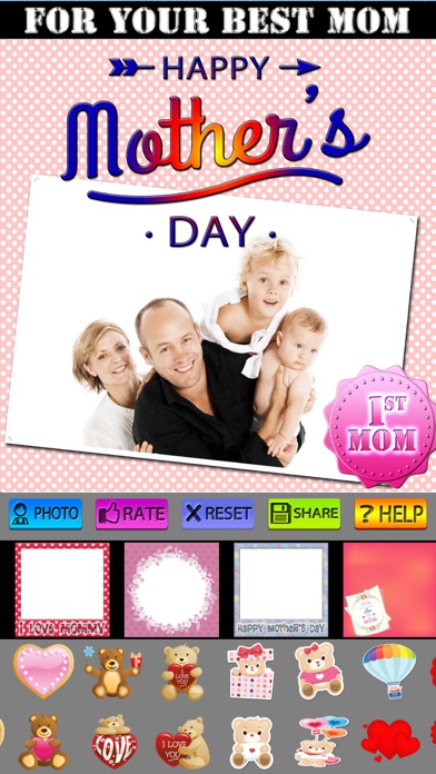 Happy Mother's Day Picture Frames and Stickersのおすすめ画像5