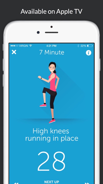 Couch To Fit - with 7 Minute Workout and High Intensity Interval Training Challenge Screenshot 1
