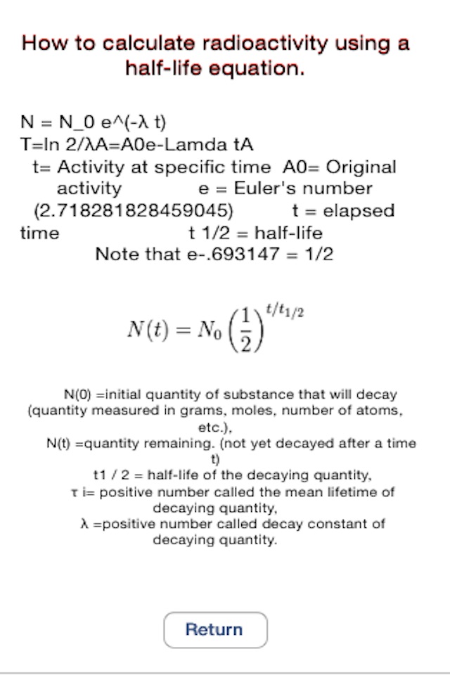 Isotope Calc screenshot 2