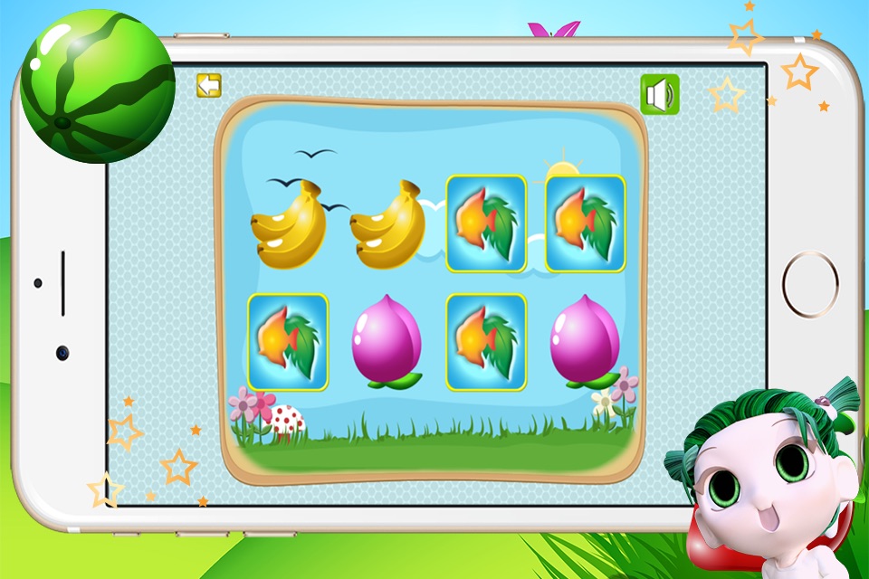 Fruit And Fish Preschool Educational Matching Games for Kids screenshot 2