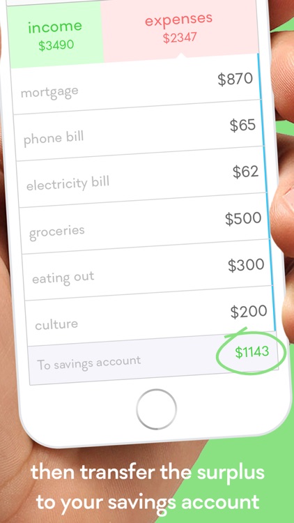 monthly - budget planner w/ 1-SWIPE expense tracker