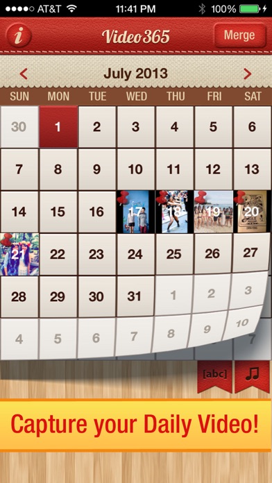 Screenshot #1 pour Vidéo 365 Photo libre Journal image quotidienne calendriers, agendas