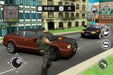 Urban City Car Gang Crime Wars 3D screenshot 2
