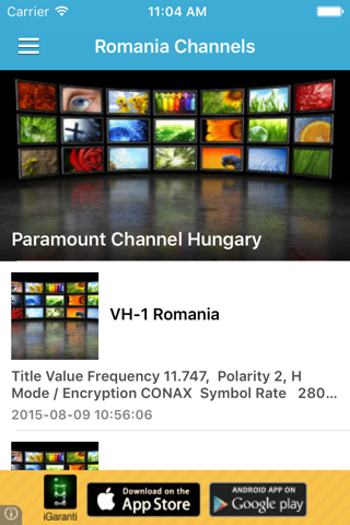 Romania TV Channels Sat Info screenshot 2