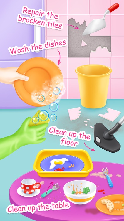 Doll House Cleanup & Decoration - Bedroom, Kitchen & Bath Designer screenshot-4