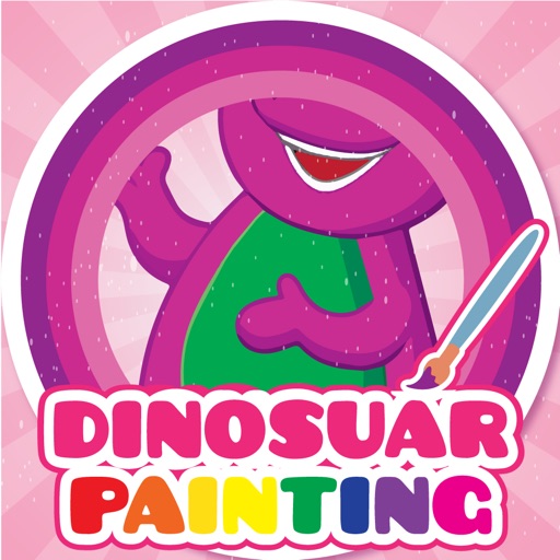 Jurassic Life Dinosaur Day Coloring Pages Barney Edition iOS App