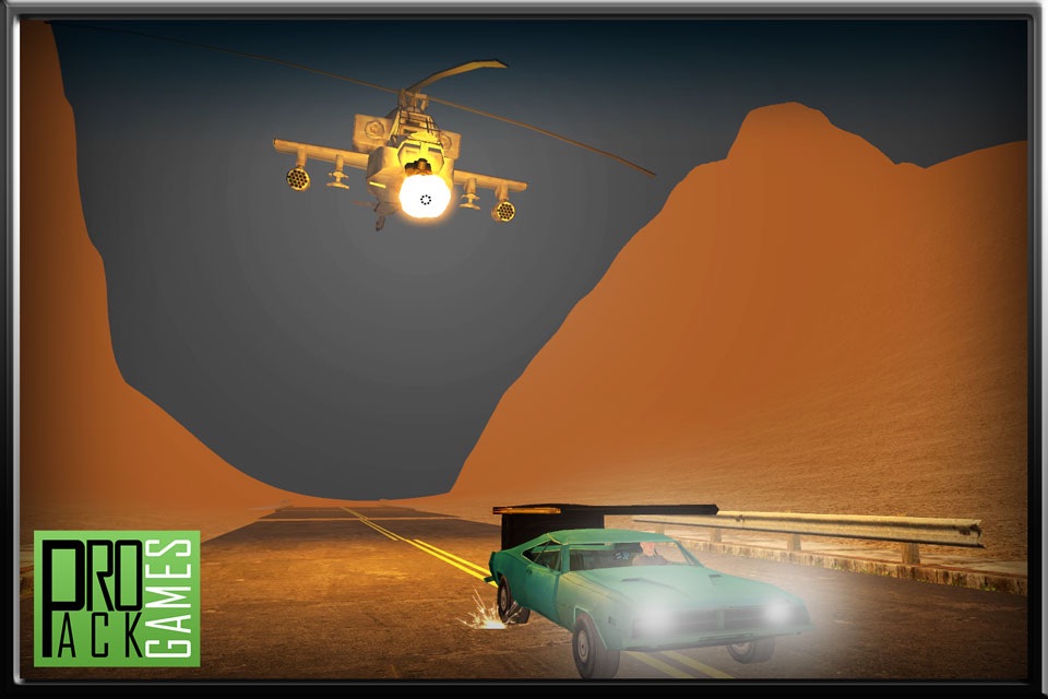 Reckless Enemy Helicopter Getaway - Dodge Apache attack in highway traffic screenshot 3