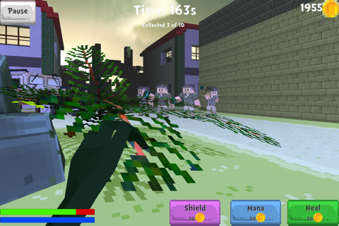 Block Dino World - Rail Shooter Raptor Hunter Mini Game Edition screenshot 2