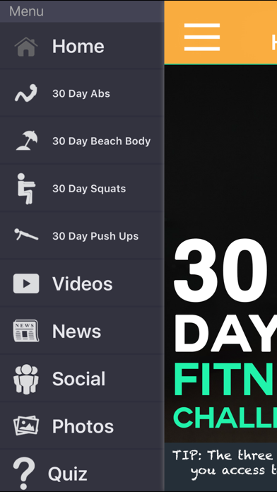 30 Day Fitness Challenges For Weight Loss & Strength Screenshot 2