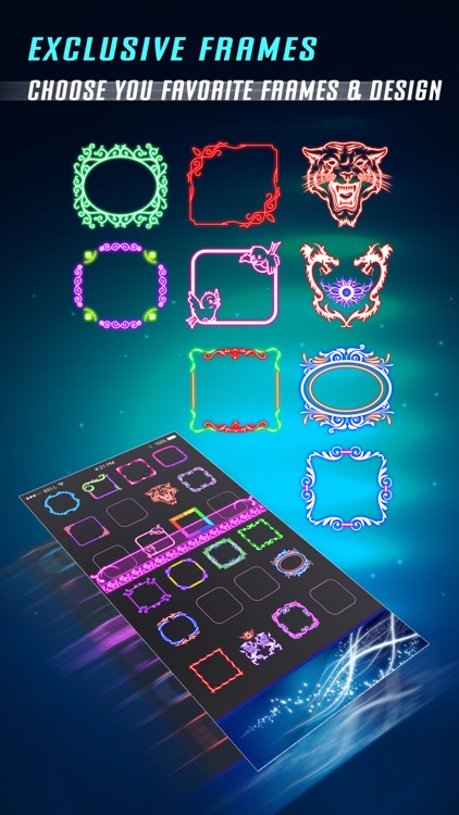 Glow Lock Screen Wallpaper Maker - Custom HD backgrounds, Icons, Shelves, Docks