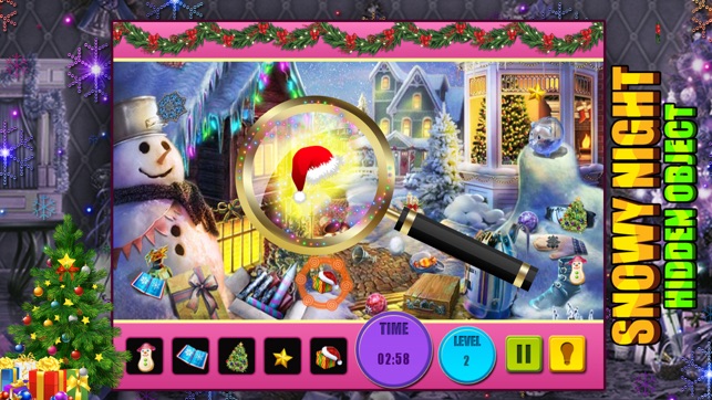 Snowy Nights Hidden Objects Puzzle(圖3)-速報App