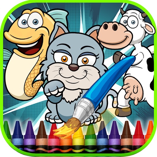 Drawing For Kids: Animals Icon