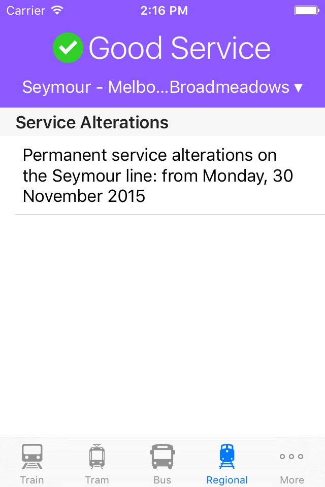 PTnotify - Disruption Information for Public Transport in Melbourne screenshot 4