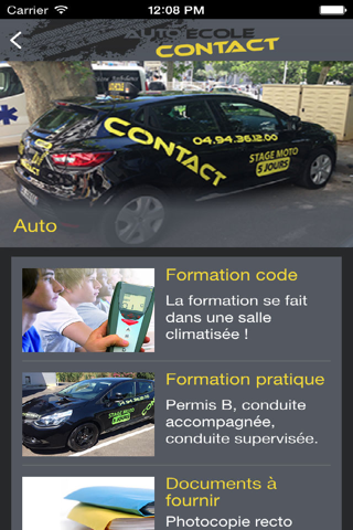 Auto Ecole Contact screenshot 3
