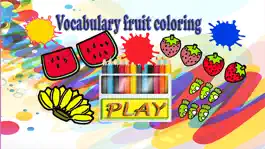 Game screenshot Vocabulary fruit Coloring Book apk