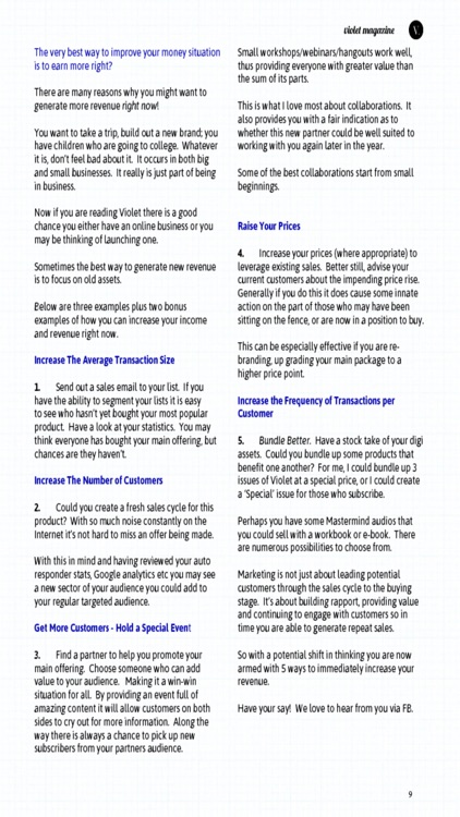 Violet Magazine for Female Entrepreneurs And Women In Business. screenshot-3