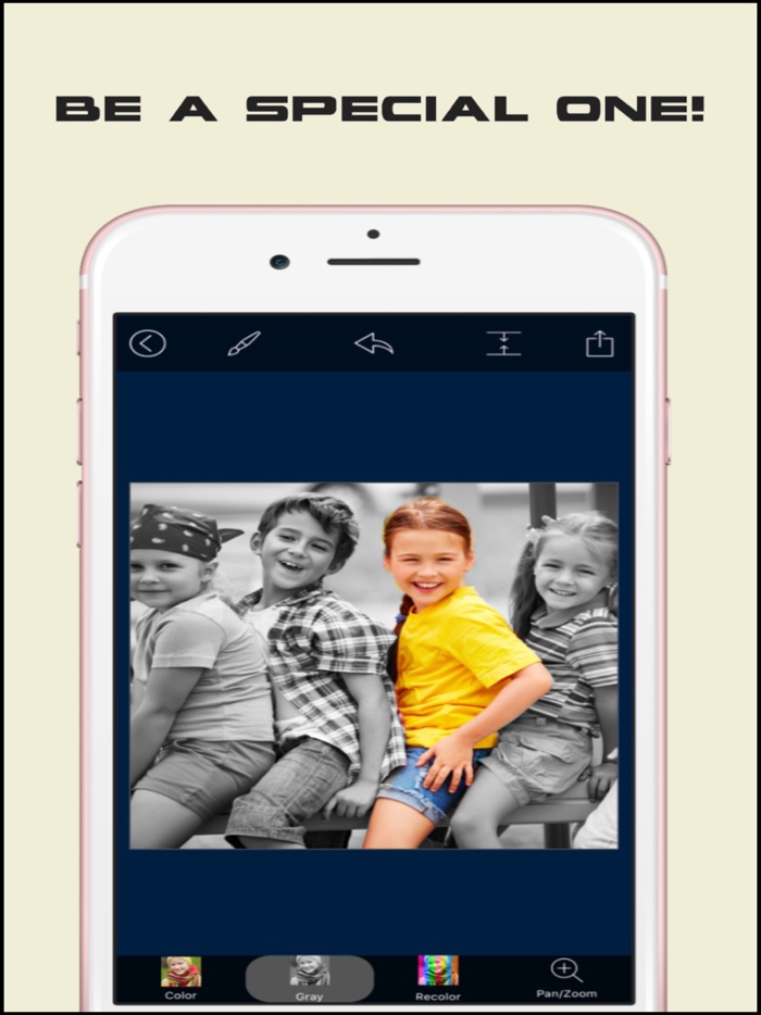 Photo Color Splash Effects Pro - Selective Recolor on black  white picture