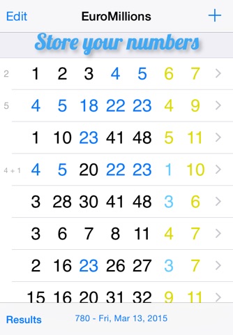EuroMillions Results screenshot 2
