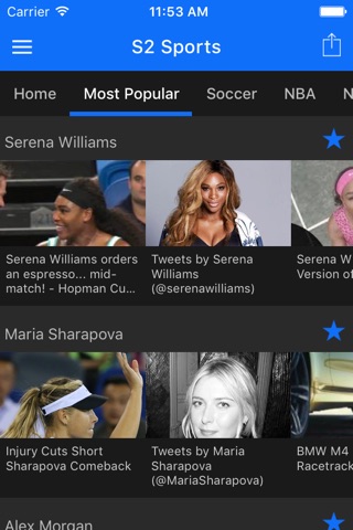 S2 Sports - All your favourite athletes in one app screenshot 2