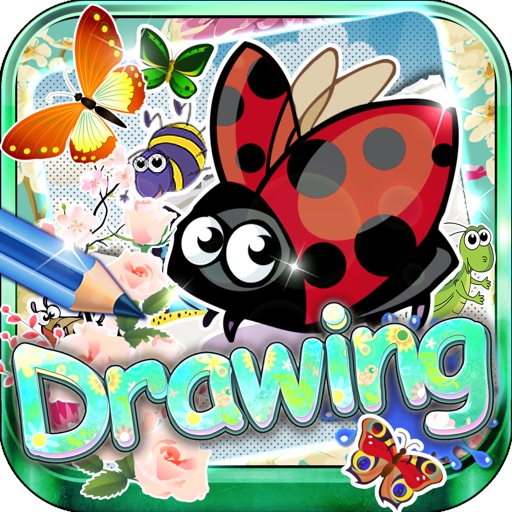 Drawing Desk Insects : Draw and Paint  Coloring Book Edition