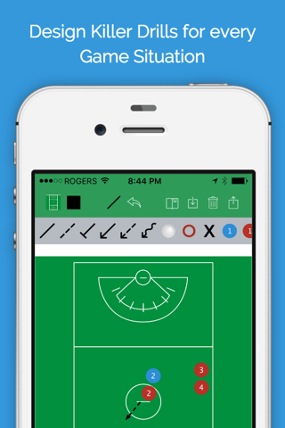 Lacrosse Blueprint - Men's Clipboard Drawing tool for Coaches screenshot 2
