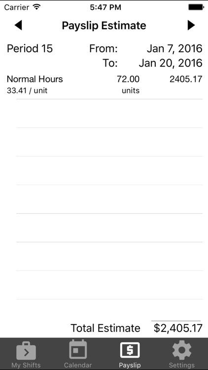 My Shifts