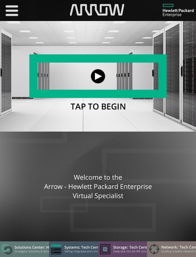 ARROW HPE Virtual Specialist for iPad