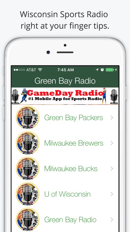 Green Bay GameDay Live Radio – Packers & Bucks Edition screenshot-0