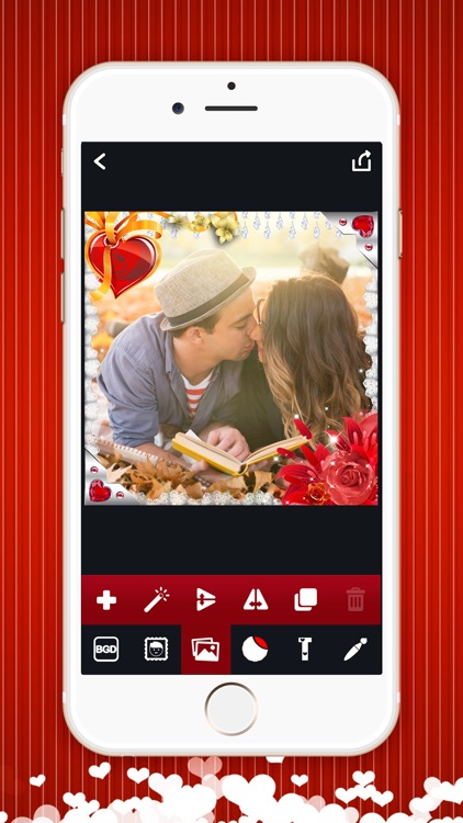 Romantic Love Photo Editor –  Make Collages & Beautify Pics With Stickers, Text, Filters And Frames