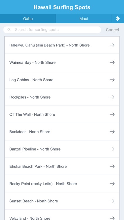 Hawaii Surfing Spots