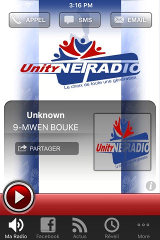 UNITYNETRADIO PARIS screenshot 2