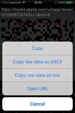 RawQR screenshot 3