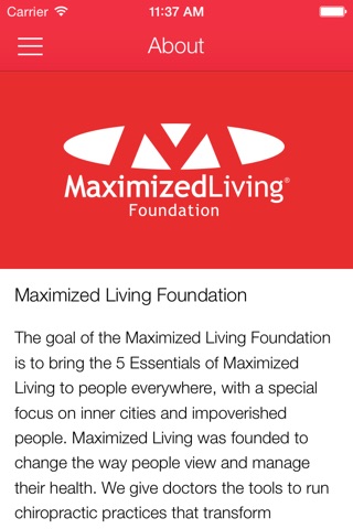 Maximized Living Foundation screenshot 4
