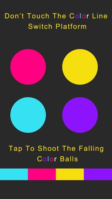 Don’t Touch The Color Line Switch Platform - Tap To Shoot The Falling Color Balls Screenshot 1