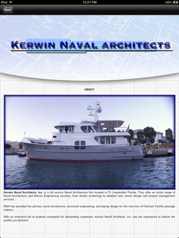 Kerwin Naval Architects HD screenshot 2