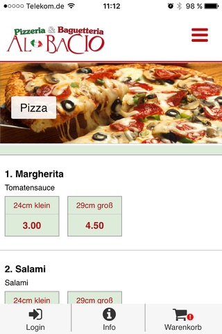 Pizzeria Al Bacio screenshot 2