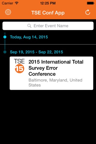 2015 International Total Survey Error Conference screenshot 2