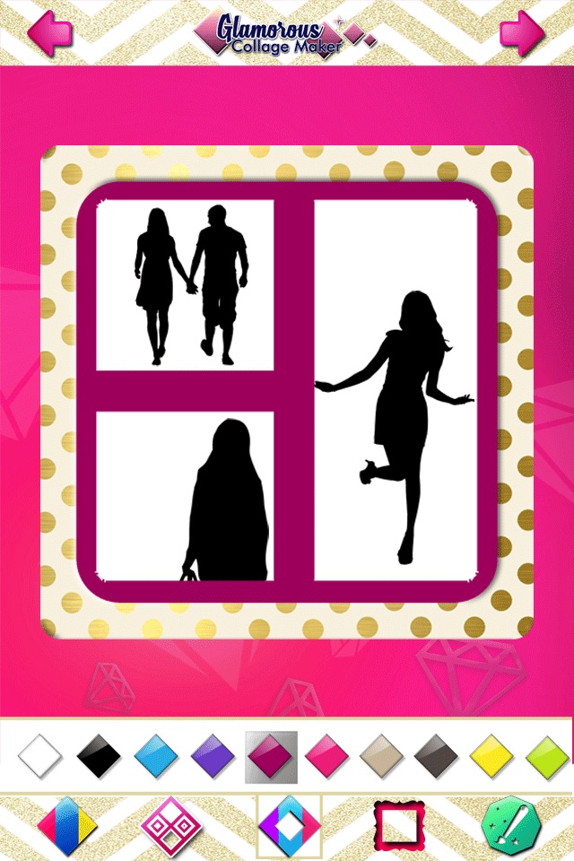 Glamorous Collage Maker for Girls - Stitch and Split Beautiful Pics in Photo Editor screenshot 3