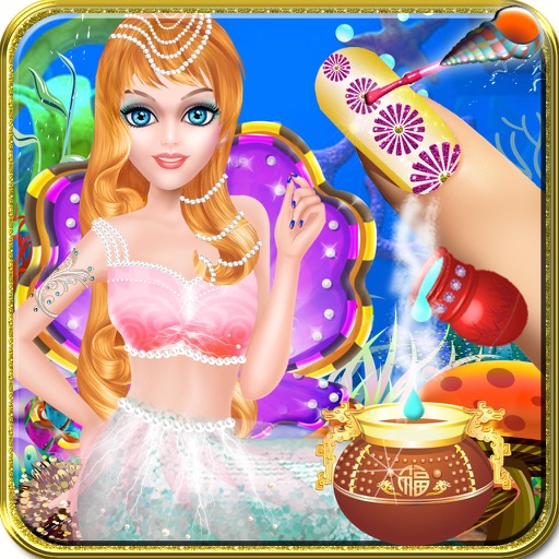 Mermaid Nail Salon Manicure girls game iOS App