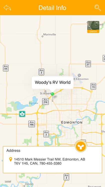 Great App for Winnebago Service Centers