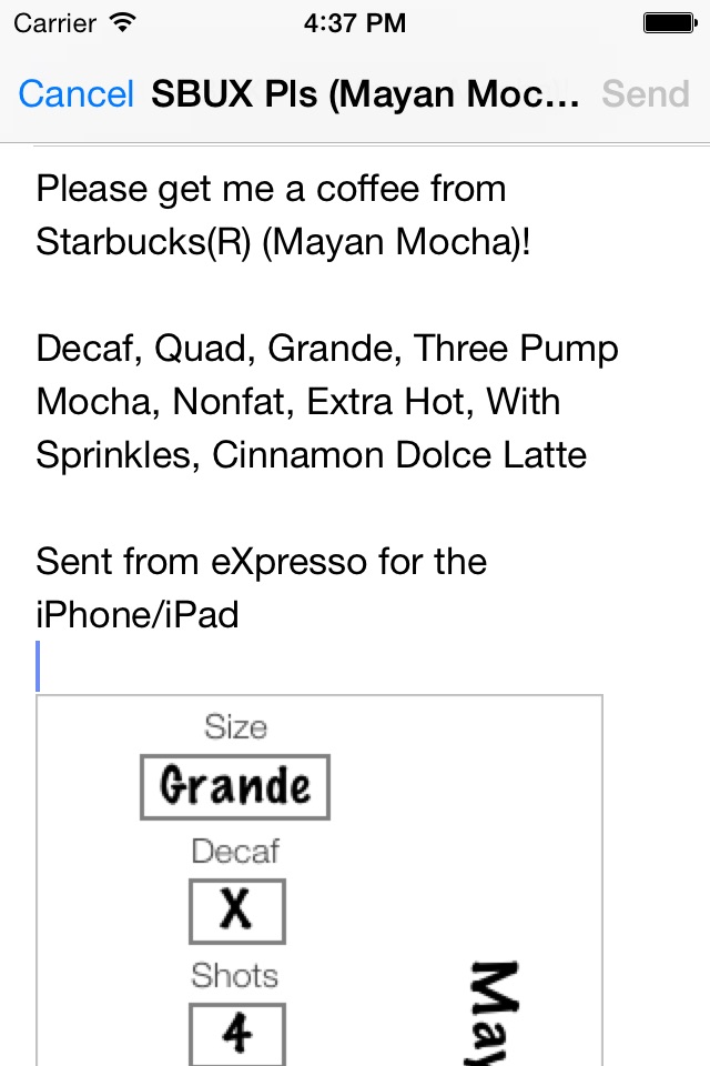 eXpresso!, for Starbucks(R) Coffee screenshot 4