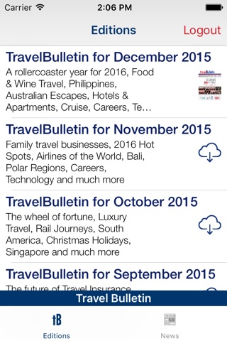 Travel Bulletin screenshot 3