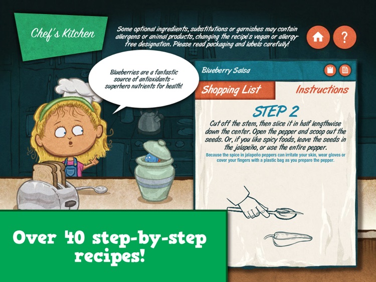 Veggie Bottoms Kitchen – The Fun Kids Cookbook screenshot-0