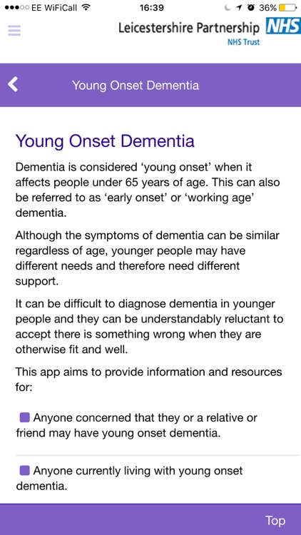 Young Onset Dementia (YOD)