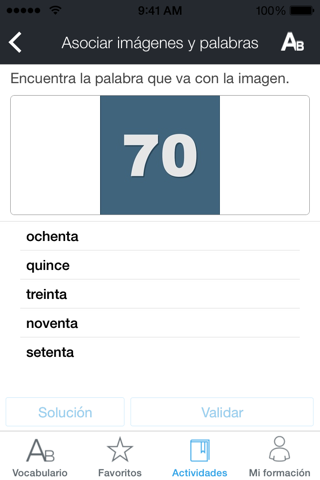 Rosetta Stone Spanish (Latin America) Vocabulary screenshot 2
