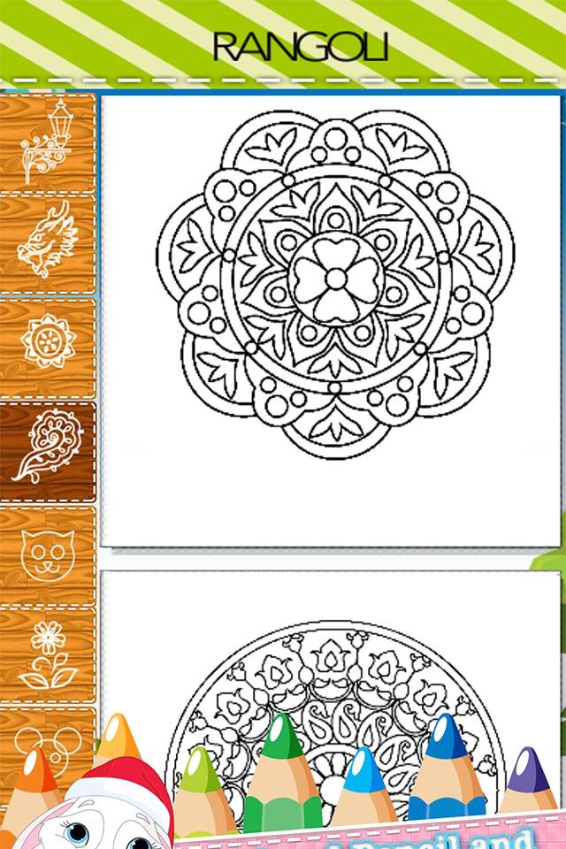 Adult Coloring Book Mandala - Free Fun Games for Stress Bringing Relax Curative Relieving Color Therapy screenshot 4