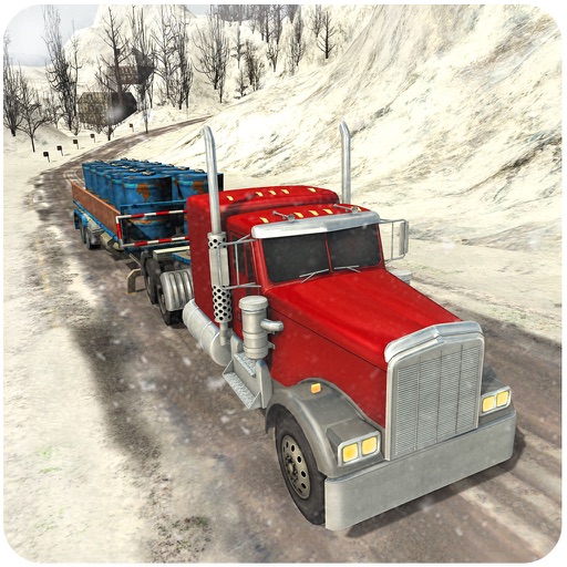 Off-Road Snow Hill Truck 3D - 18 Wheeler Transporter Trailer Simulation icon